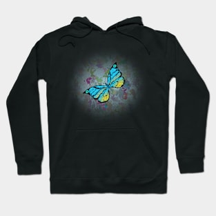 Butterfly Colorful Art Background Hoodie